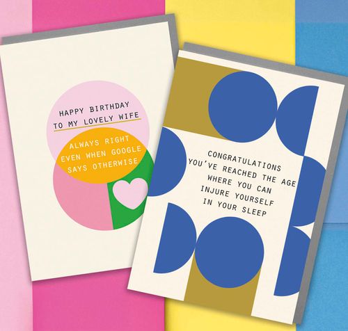 Curated chuckles Humour greeting cards