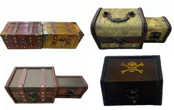 Colonial Style Wooden Boxes