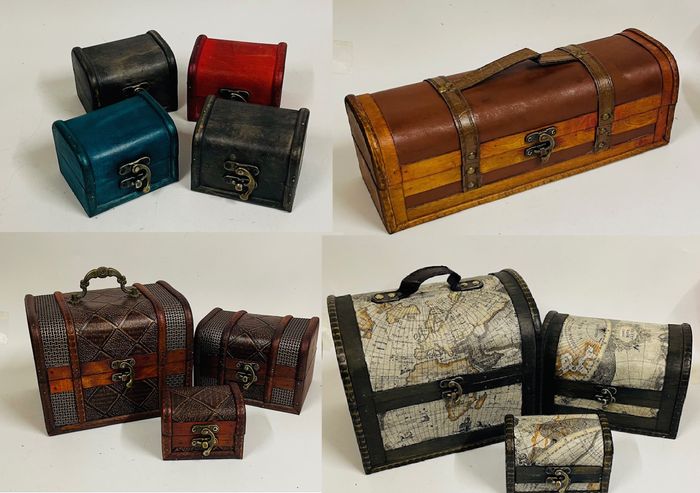 Colonial Style Wooden Boxes