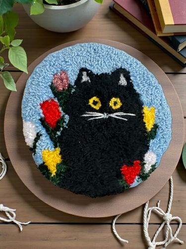 DIY Maud Lewis Needle Punch Coasters Kit Set or Singles