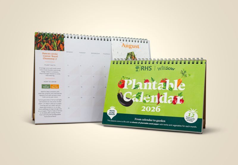 Plantable Desk Calendar Veg & Herb Made in the UK