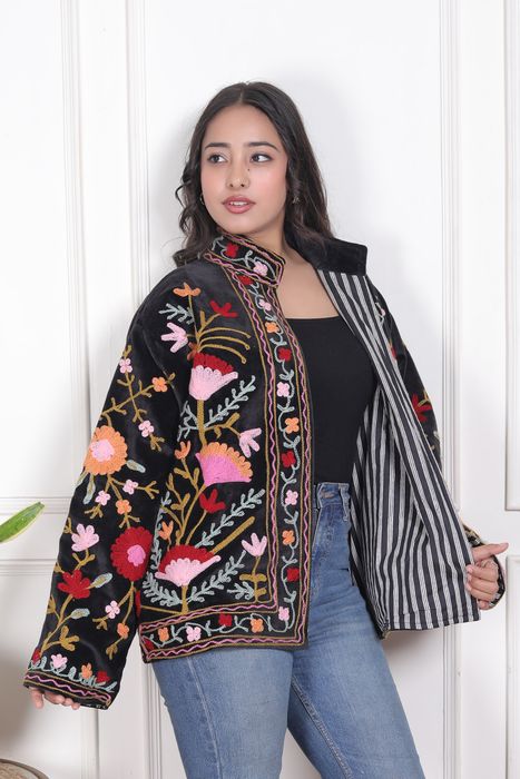 Premium Handcrafted Velvet Suzani Jacket