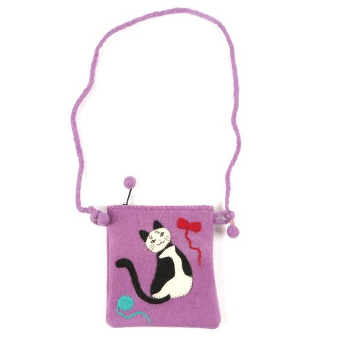 Cat Big Strap Bag Felt