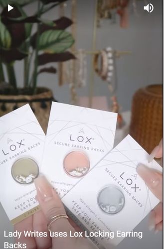 Lady Writes Use Lox Locking Lifting Earring Backs