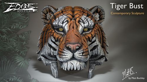 Tiger Bust Sculpture - Edge Sculpture by Matt Buckley - New Introduction Presentation