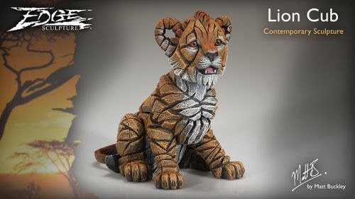 Lion Cub Figure - Edge Sculpture by Matt Buckley - New Introduction Presentation