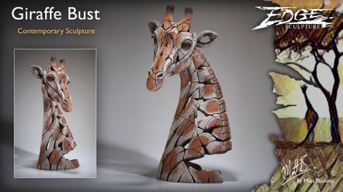 Giraffe Sculpture - Edge Sculpture Bust / Head - By Matt Buckley