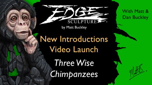 Edge Sculpture 2022 New Introductions Presentation - Great Apes and Three Wise Chimpanzees