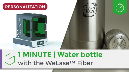 Stainless steel bottle engraving