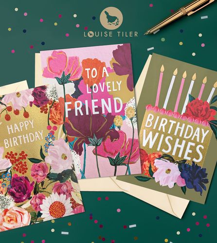 Louise Tiler foiled greeting cards