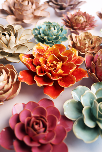 Flowers in their boxes