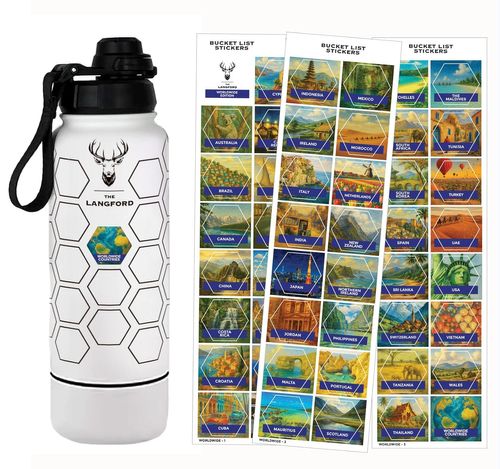 The Langford Bucket List Water Bottle