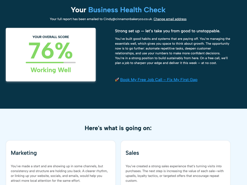 Free Business Health-Check