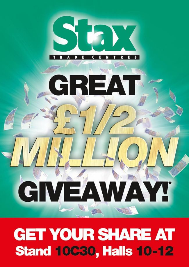 Stax gives retailers ‘MORE’ with huge £500,000 giveaway at Spring Fair!
