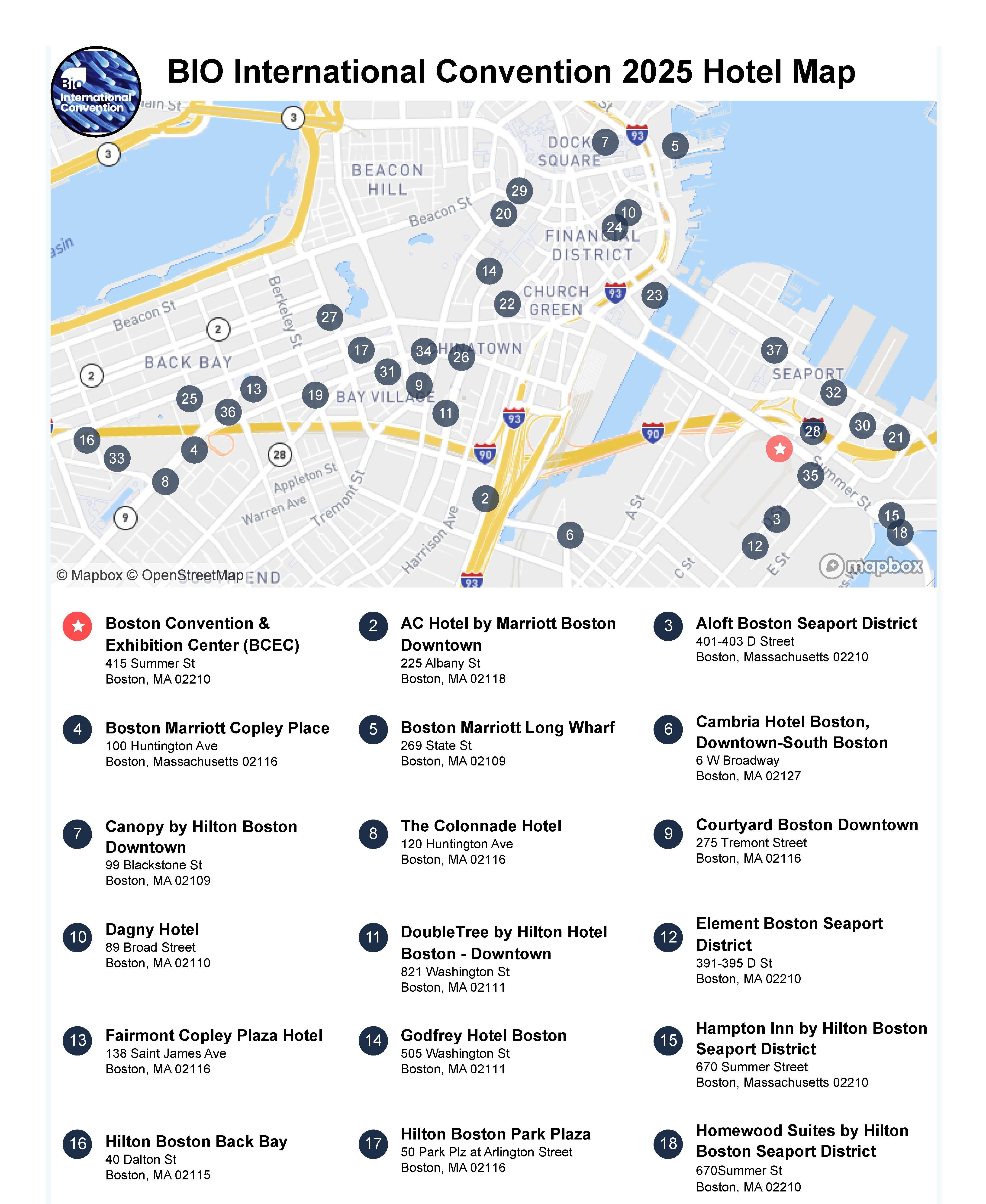 BIO 2025 Housing Map