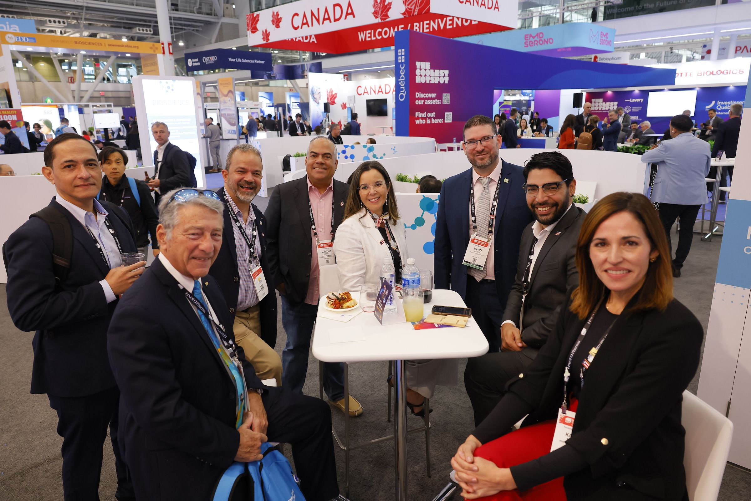 exhibit booth reception