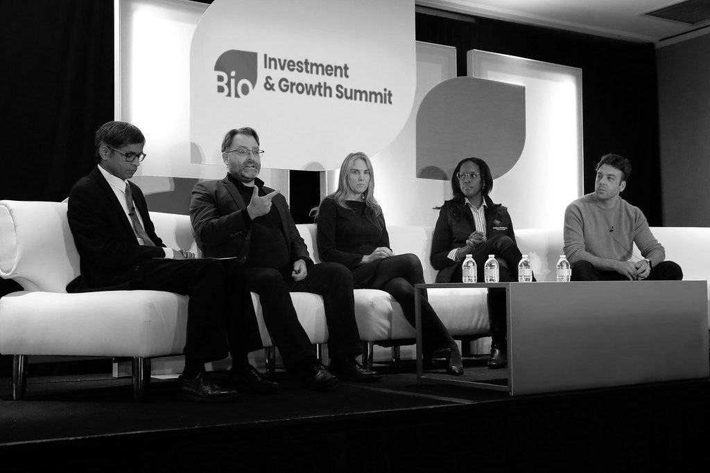 panel discussion on a stage