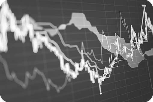 line chart denoting stock market