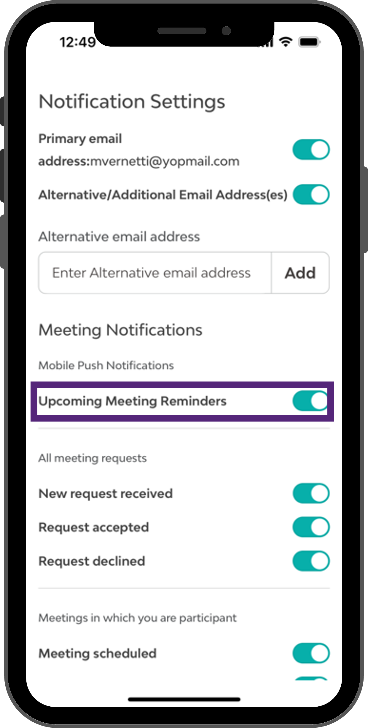 push notifications