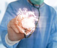 Predicting cardiovascular events from routine mammograms using machine learning