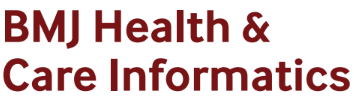 BMJ Health & Care Informatics