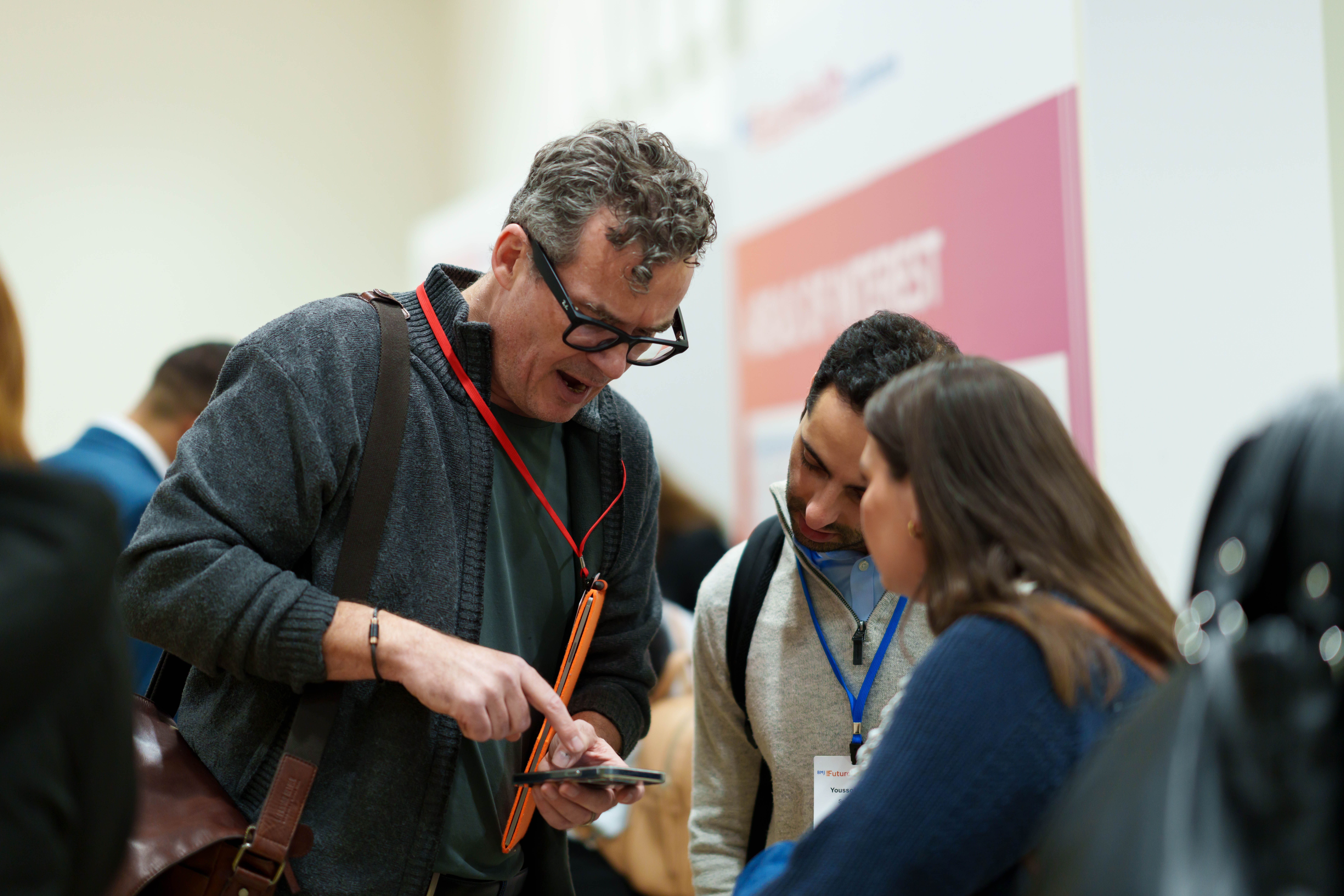 Healthcare professionals networking 