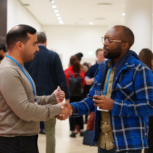 A group of people networking