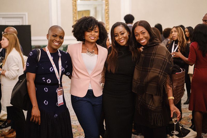 A group of women standing together