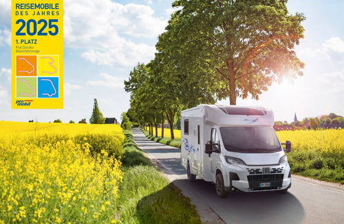 FIAT Professional Ducato crowned “Most Popular Motorhome Base Vehicle” for the 17th consecutive year in the 