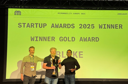 Blike wins gold award at Micromobility Europe for Best Startup