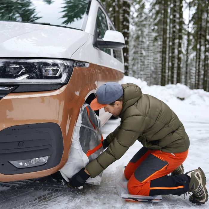 AutoSock snow socks keep vehicles moving safely in snow!