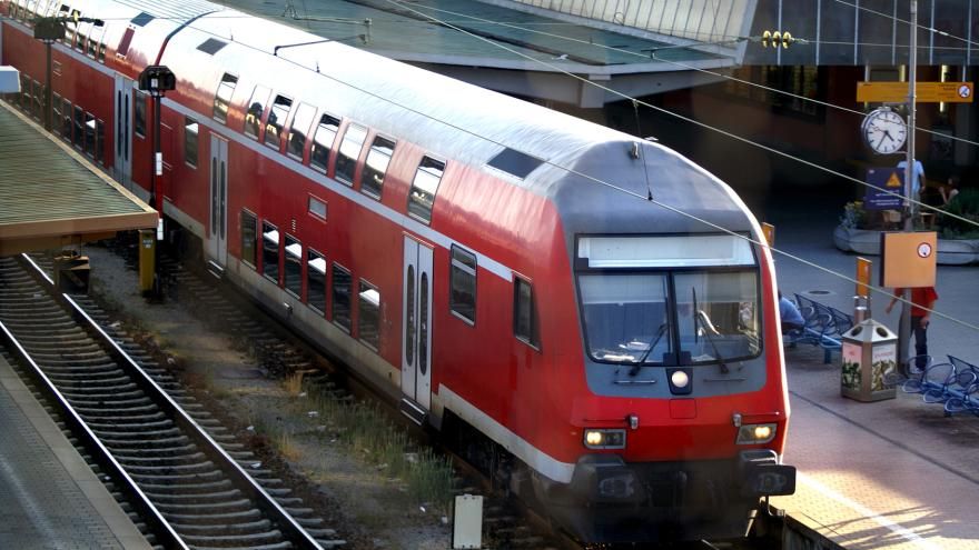 Train at a station