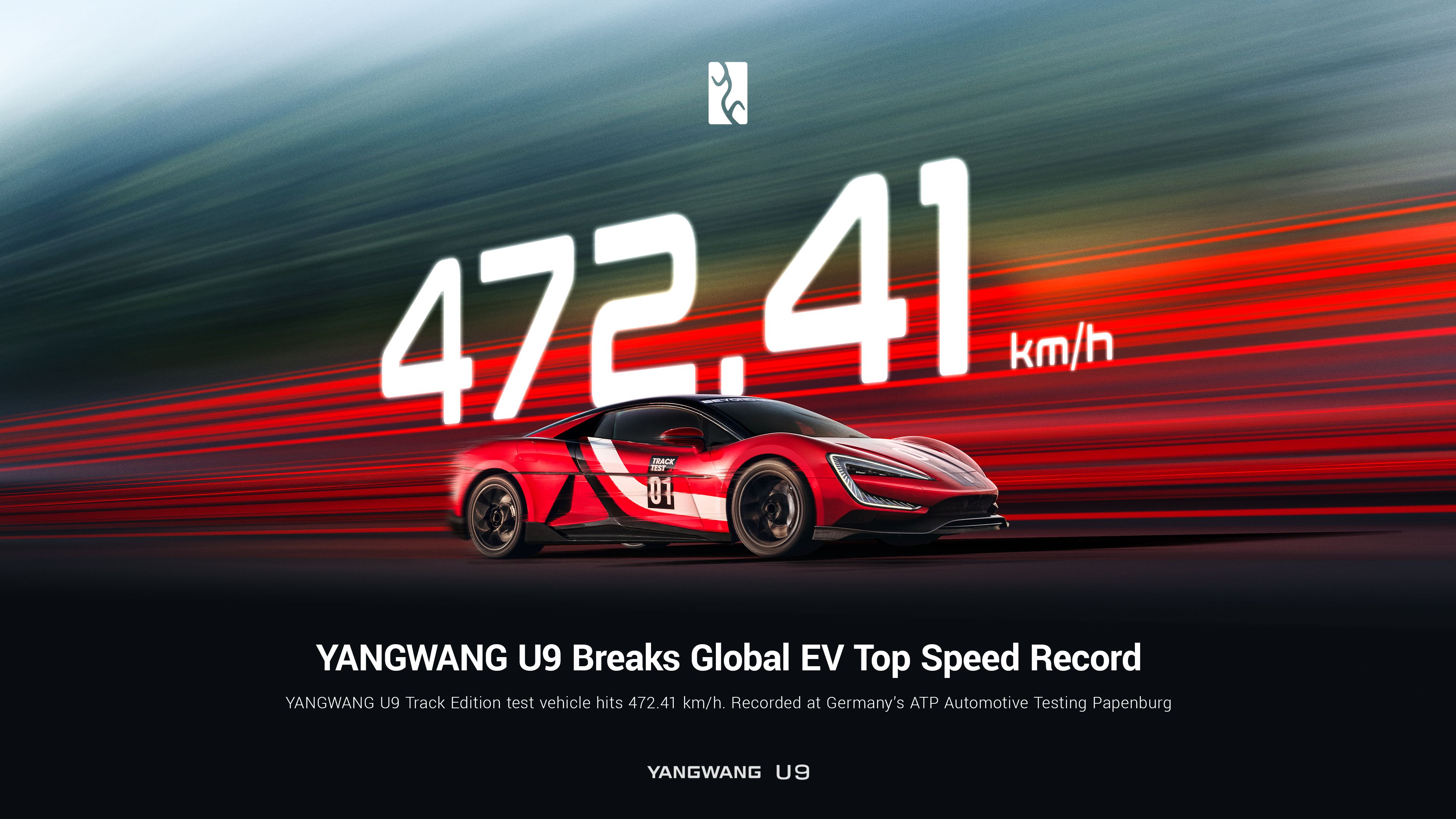 YANGWANG U9 Track Edition sets new global EV top-speed record: 472.41 km/h