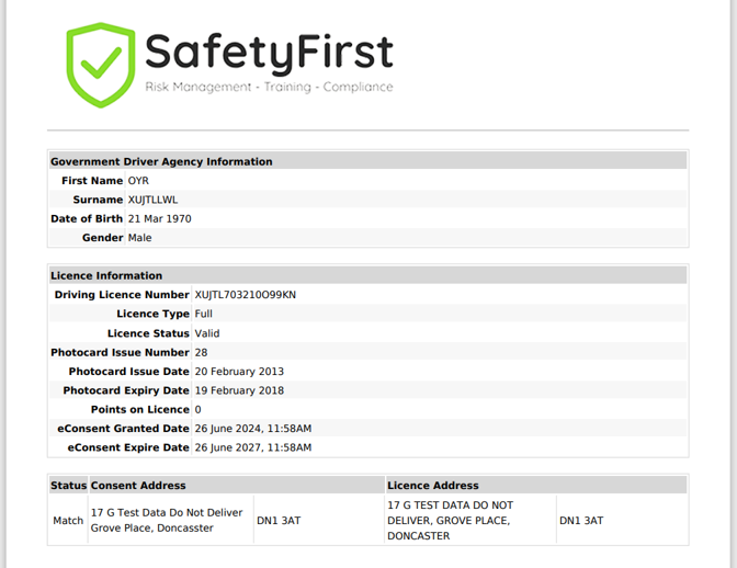 'SafetyFirst' - award winning customer platform to manage your drivers