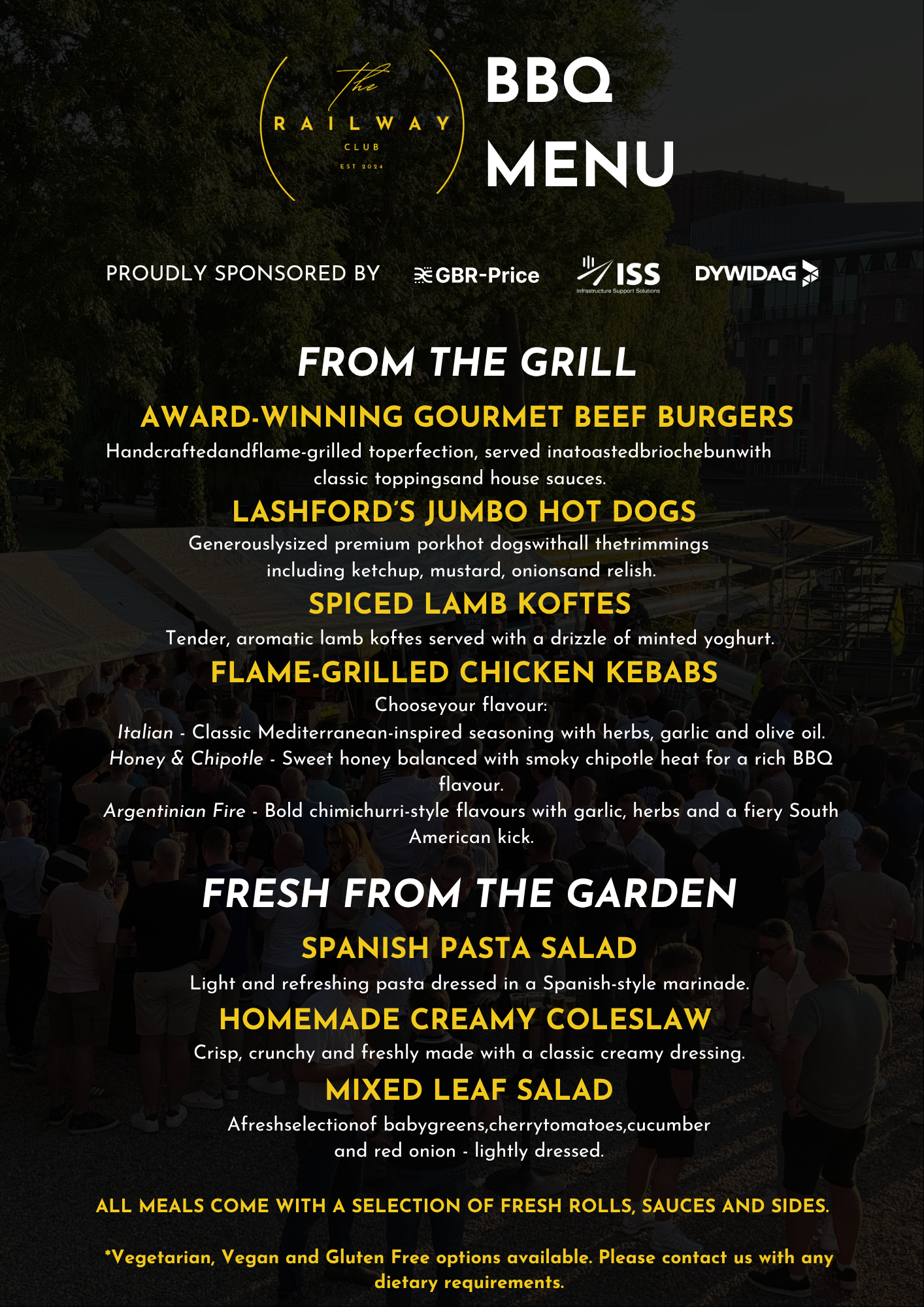BBQ Menu