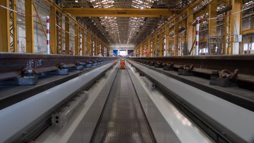 Network Rail Holgate Depot Rail Pit