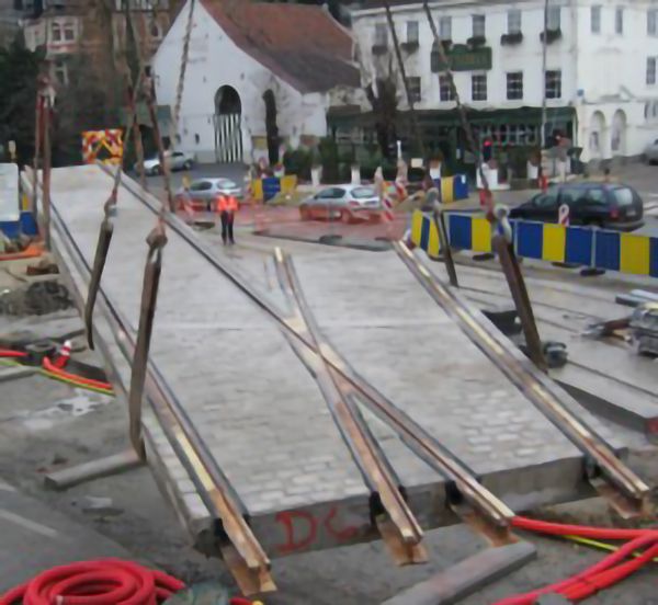 Sateba PREFARAILS modular integrated slab track