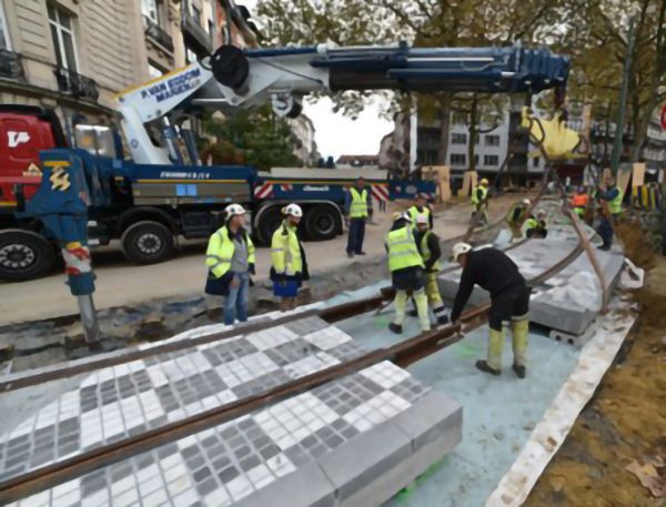 Sateba PREFARAILS modular integrated slab track