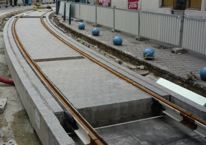 Sateba PREFARAILS modular integrated slab track