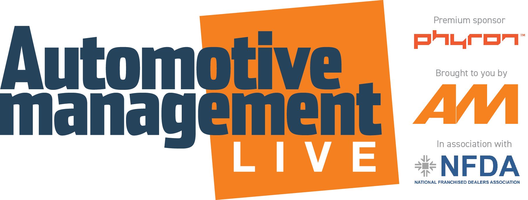 AMLive logo with sponsors