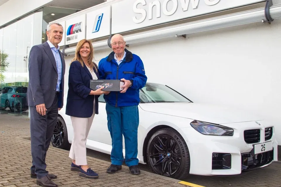 Loyal Customer Honoured by Snows for His Lifetime of Motoring Passion