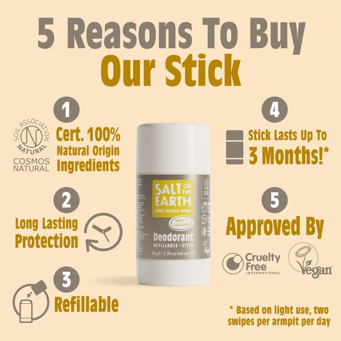 Amber & Sandalwood Deodorant Stick 