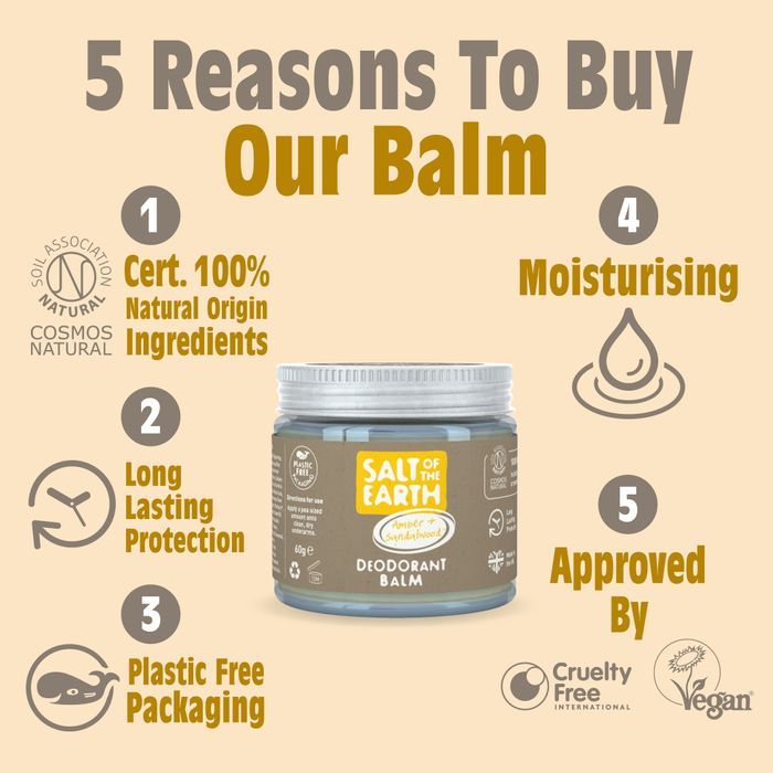 Amber & Sandalwood Deodorant Balm 