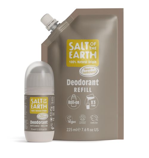  Amber & Sandalwood 225ml Roll-On Refill