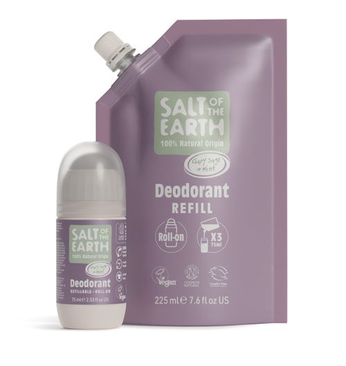 Refill Clary Sage Deodorant 225ml Roll-On 