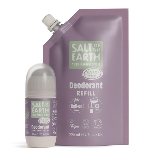 Refill Clary Sage Deodorant 225ml Roll-On 