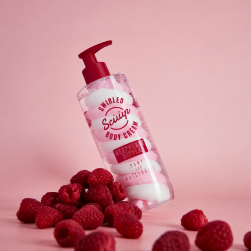Face Facts Scuup Raspberry Ripple Swirled Body Cream