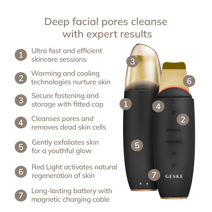 Microcurrent Skin Scrubber & Blackhead Remover 9 in 1