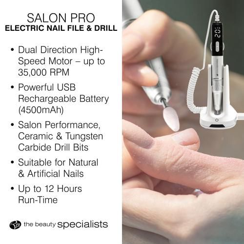 NAES - SALON PRO Electric Nail File & Drill 