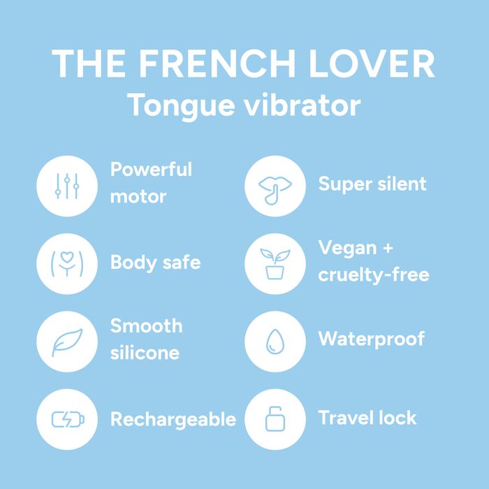 Smile Makers French Lover Licking Tongue Vibrator